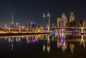 Дубайский водный канал - Вид на Даунтаунт Дубай