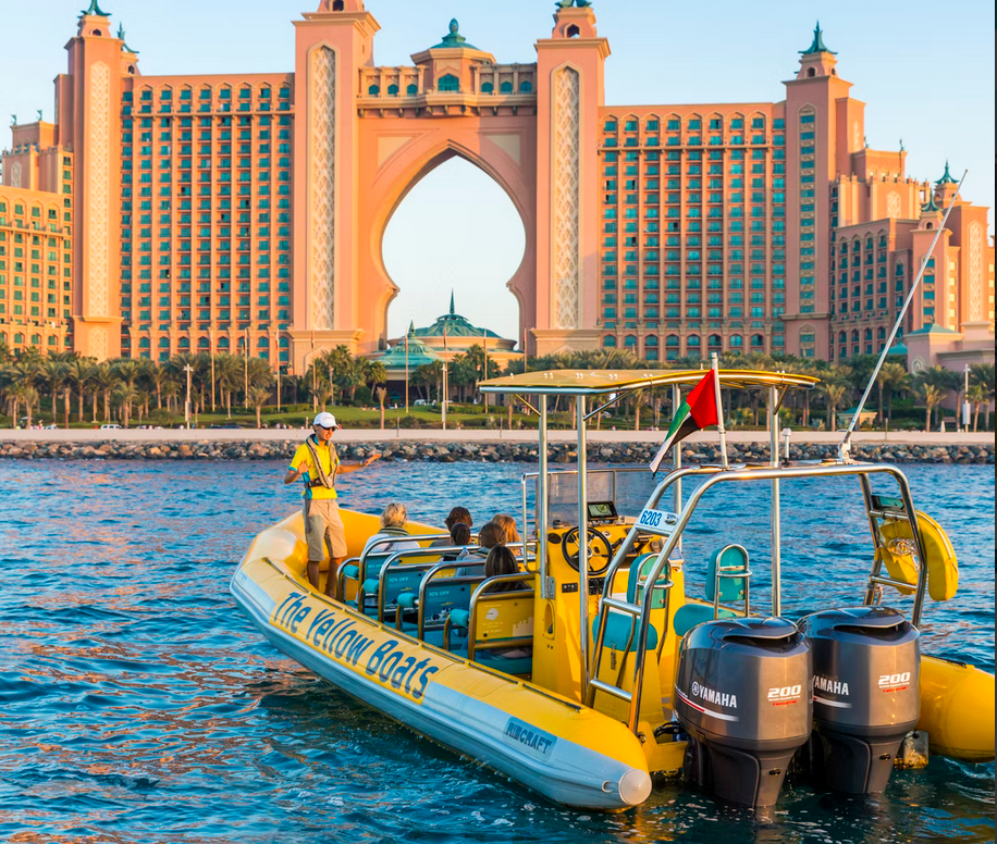 Палм-Джумейра в Дубае - Круиз вокруг Палм-Джумейры от Yellow Boats