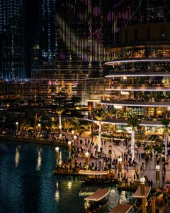 Dubai Mall в Дубае - Вид со стороны фонтана Дубай