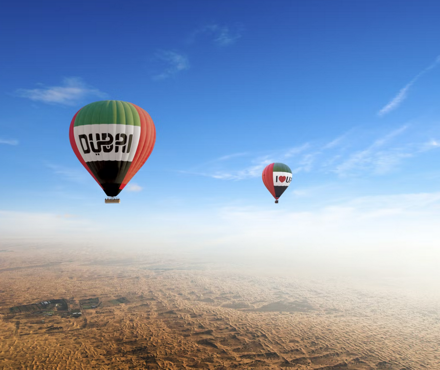 Отдых с детьми в Дубае - Полет на воздушном шаре в Дубае