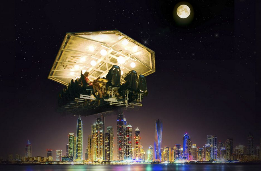«Ужин в небе» в Дубае - Dinner in the Sky в Дубае