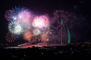 Новый год в Дубае - Фейерверк Бурдж-эль-Араб