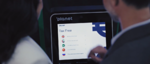 Возврат налога за покупки в Дубае - Экран автомата Planet