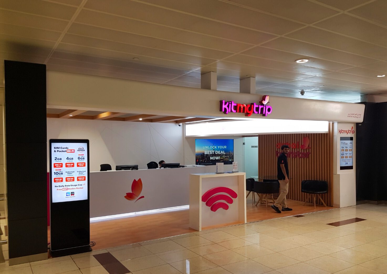 Интернет и мобильная связь в Дубае - Магазин Kitmytrip в аэропорту